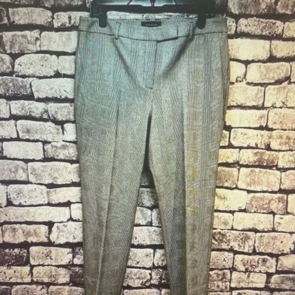 Talbots Gray Glen Plaid Straight-Leg Pants